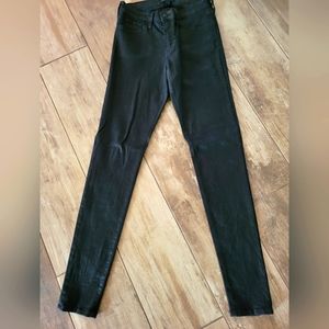 New Never Worn Black Flying Monkey The Buckle Waxed Cotton Skinny Jeans 29